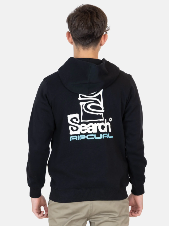 Poleron Juvenil Search Mission Negro Ripcurl - Imagen 2