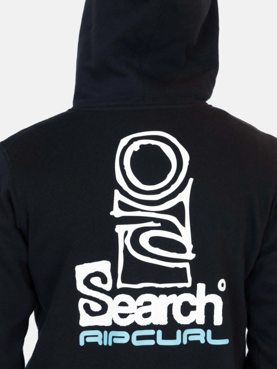 Poleron Juvenil Search Mission Negro Ripcurl - Imagen 3