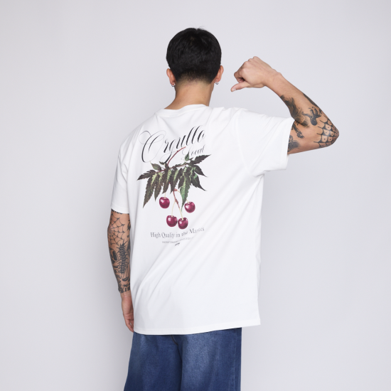 Polera Hombre Whatup Blanco Cherry White - Imagen 4