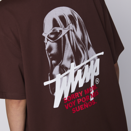 Polera Hombre Whatup No Risk No Dream Brown - Imagen 5