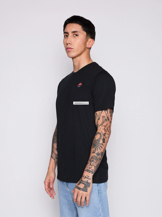 Polera Hombre V2609 Negro Kappa - Imagen 2