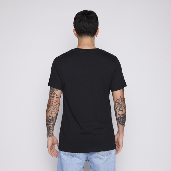 Polera Hombre Kappa Banda Black Logo Front Grey - Imagen 2