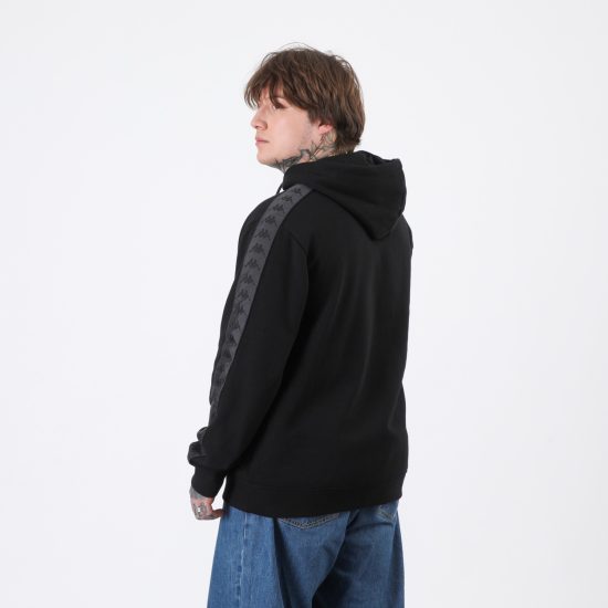 Polerón Hombre Kappa Hoodie Banda Black Omini Black - Imagen 2