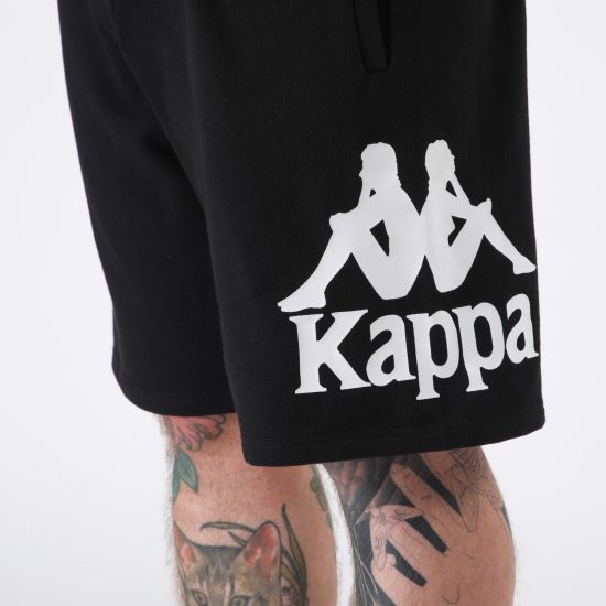 Short Hombre Kappa Black Omini White - Imagen 4