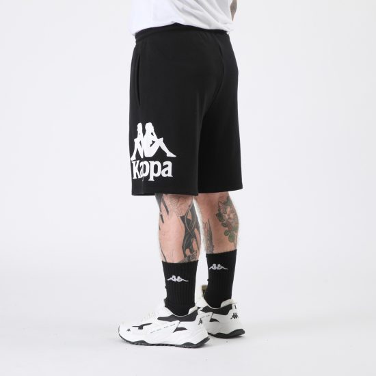 Short Hombre Kappa Black Omini White - Imagen 5