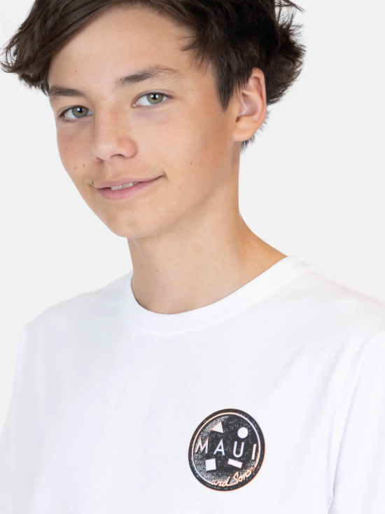 Polera Niño Flash Blanco Maui - Imagen 3