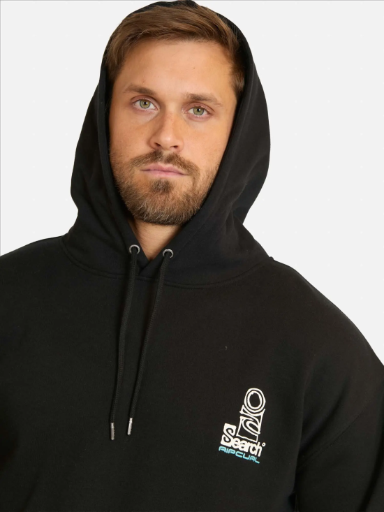 Poleron Hombre Search Mission Negro RipCurl - Imagen 3