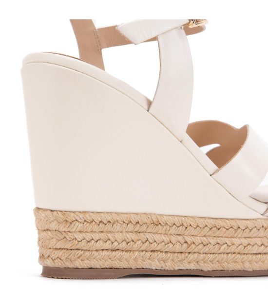 Sandalia Mujer Napa Off White Gilda Gacel - Imagen 5