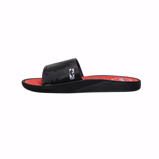 Sandalia Hombre Pump NBA II Slide Negro/Rojo/Blanco Rider - Imagen 2