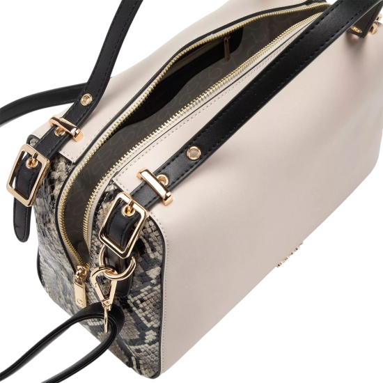 Cartera Dos Asas Mediana Gazel Off White Car3299 - Imagen 4