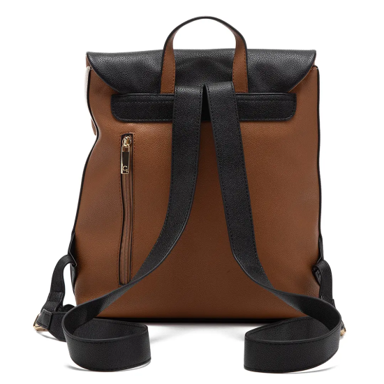 Mochila Mujer Grande Graneado Casual Gazel Car3386 Tostado - Imagen 4