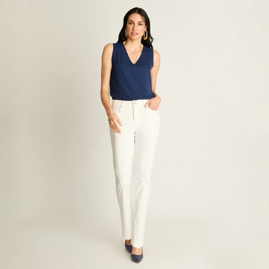 Jeans Slim Mujer Crudo LDP - Imagen 4