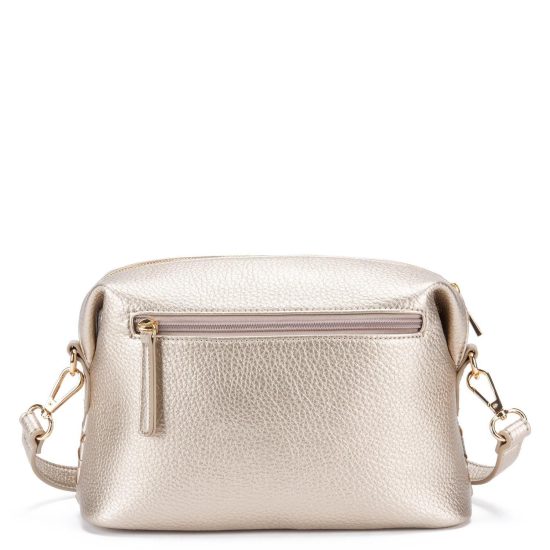 Cartera Bandolera Grande Gacel Dorado Car3346 - Imagen 2