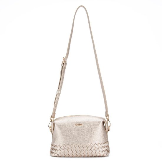 Cartera Bandolera Grande Gacel Dorado Car3346 - Imagen 3