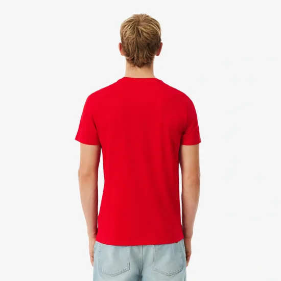 Polera Hombre Algódon Rojo Lacoste - Imagen 3