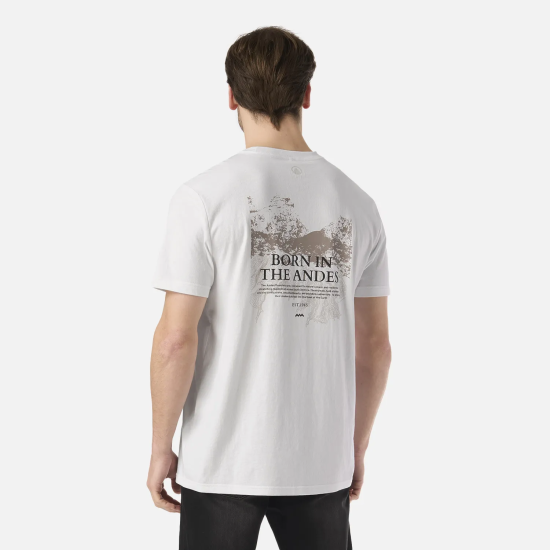 Polera Hombre Andes World T-Shirt Blanco Lippi - Imagen 3