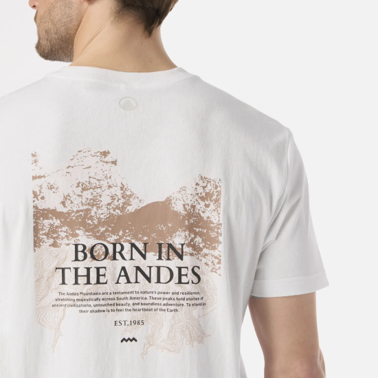Polera Hombre Andes World T-Shirt Blanco Lippi - Imagen 6