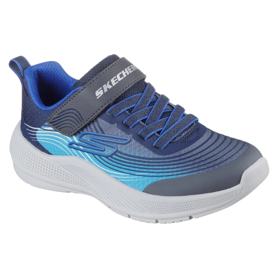 Zapatilla Niño Microspec Advance Azul Skechers - Imagen 5
