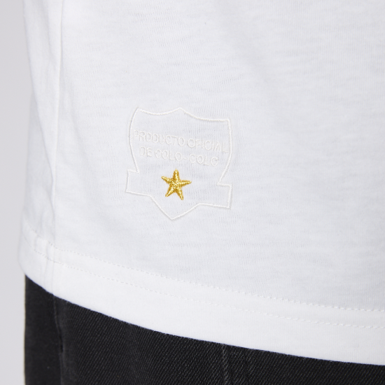 Polera Colo Colo Urbano Hombre Blanco Escudo Verano - Imagen 2