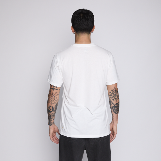 Polera Colo Colo Urbano Hombre Blanco Escudo Verano - Imagen 3