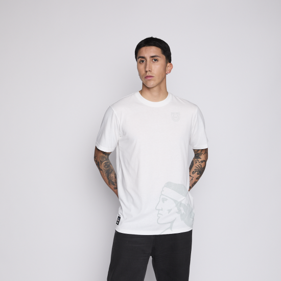 Polera Hombre Logo Frontal White Estampado V2622BL Colo Colo - Imagen 2
