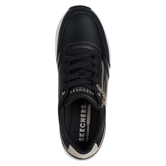 Zapatilla Mujer Billion 2 High End Negro Skechers - Imagen 3