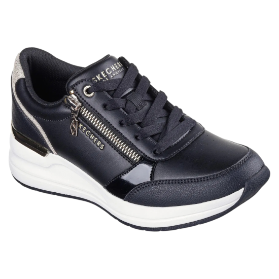 Zapatilla Mujer Billion 2 High End Negro Skechers - Imagen 5