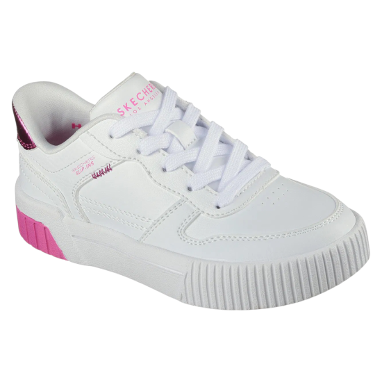 Zapatilla Niña Jade Metallic Springs Blanco Skechers - Imagen 5