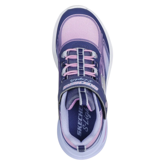 Zapatilla Niña S Lights Cosmic Glow Morado Skechers - Imagen 4