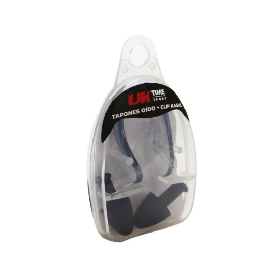Set de Tapones Oidos y Clip Nasal Negro Uktime - Imagen 2