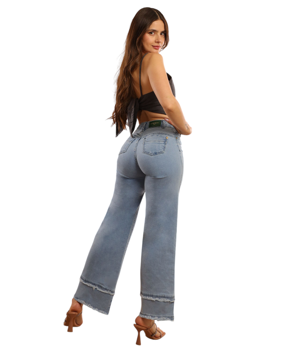 JEANS PALAZZO JAMAICA LIGHT BLUE V26 DIVINE - Imagen 2