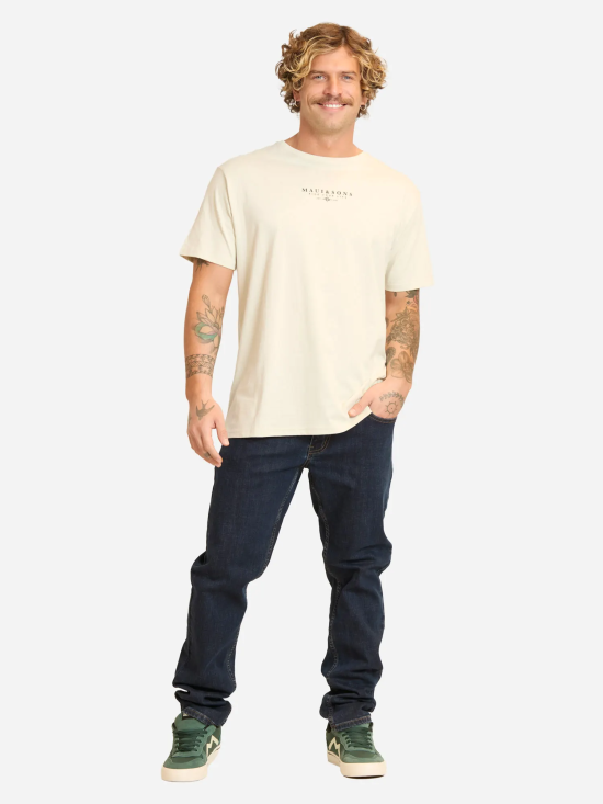 Polera Hombre MC 5P186-MV Liso Beige Maui - Imagen 4
