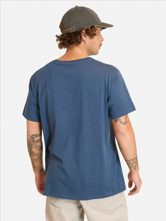 Polera Hombre MC 5P183-MV Liso Denim Blue Maui - Imagen 2