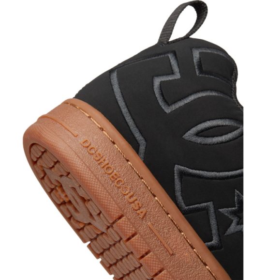Zapatilla Hombre Court Graffik M Shoe Black/Gum DC - Imagen 4
