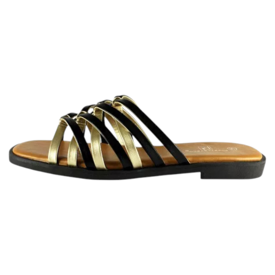Sandalia Mujer Negra Urban Glow Bonnyfranco - Imagen 3