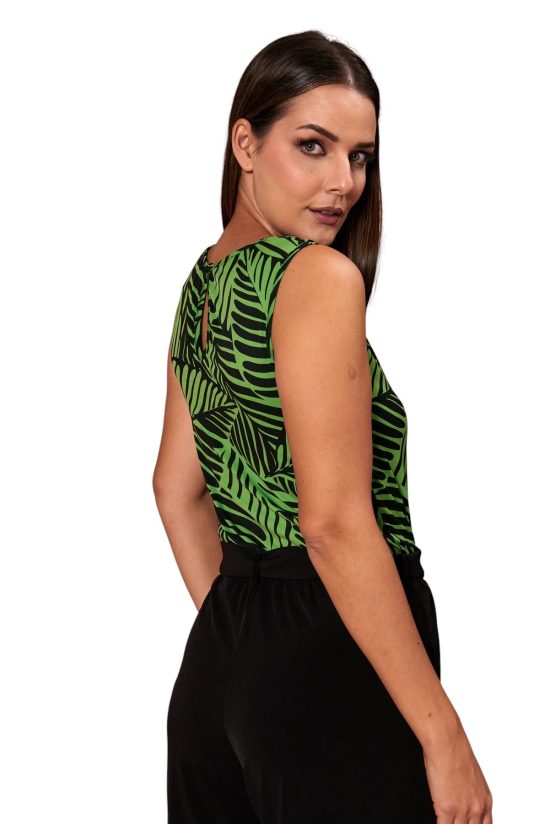 Enterito Mujer Give Darla Verde Estampado Tropical Give - Imagen 7