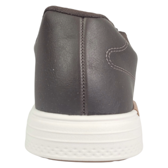 Zapatilla Hombre Urbana Café Con Cierre Lateral BR Sport - Imagen 6