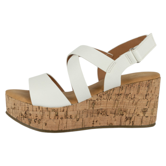 Sandalia Mujer Toscana Plataforma Blanco Alquimia - Imagen 2