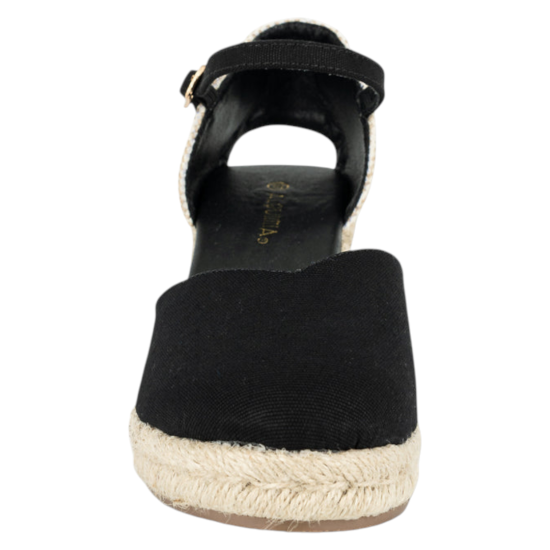 Sandalia Mujer Siena Yute Negro Alquimia - Imagen 3