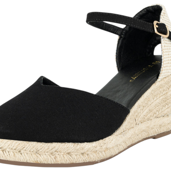 Sandalia Mujer Siena Yute Negro Alquimia - Imagen 4