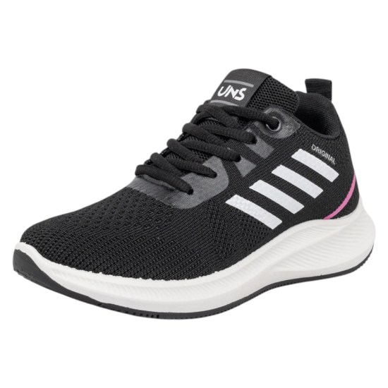Zapatilla Mujer Nova Running Negro UNS - Imagen 2