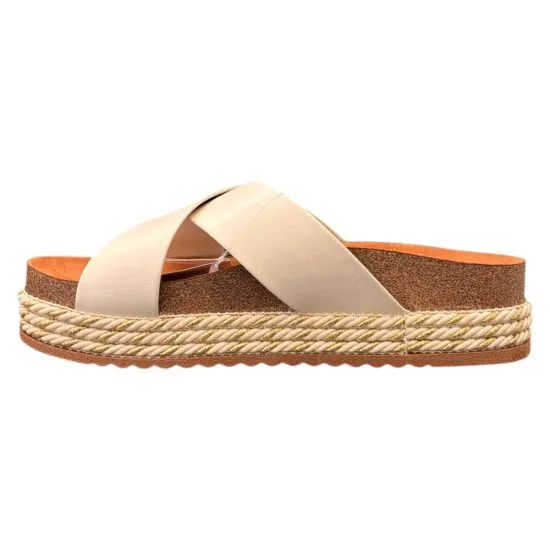 Sandalia Mujer Plataforma Blanca Comfort Chic Beira Rio - Imagen 3