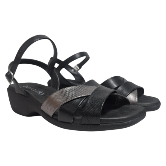 Sandalia Mujer Britta Gales Negro Beira Rio - Imagen 2