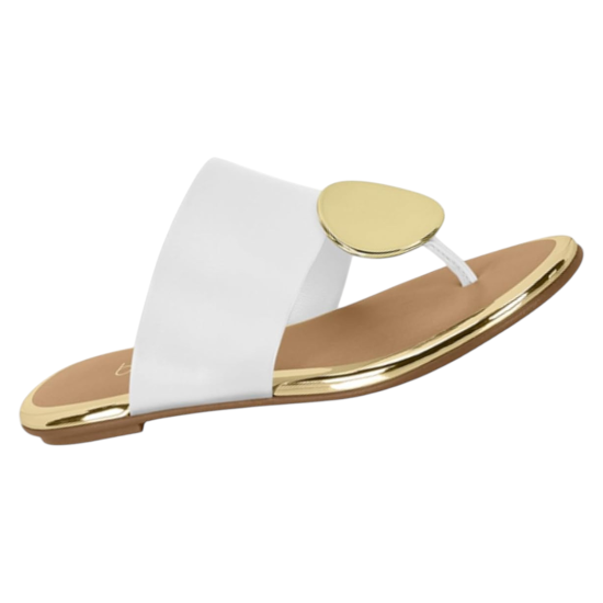 Sandalia Mujer Blanca Beira Rio - Imagen 2