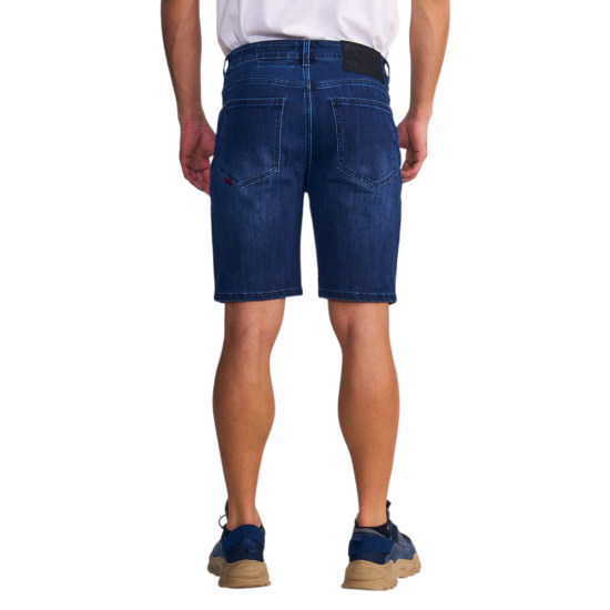 Short Hombre Denim Bob Tiro Alto Dark Blue Ellus - Imagen 4