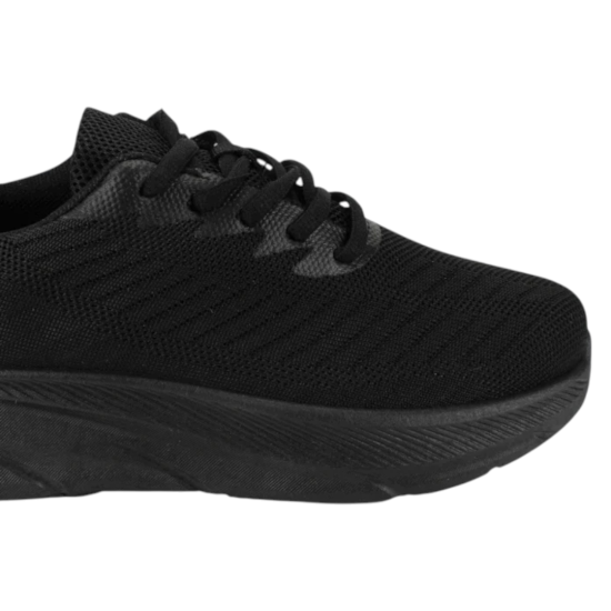 Zapatilla Mujer Mesh Plataforma Negra New Walk - Imagen 4