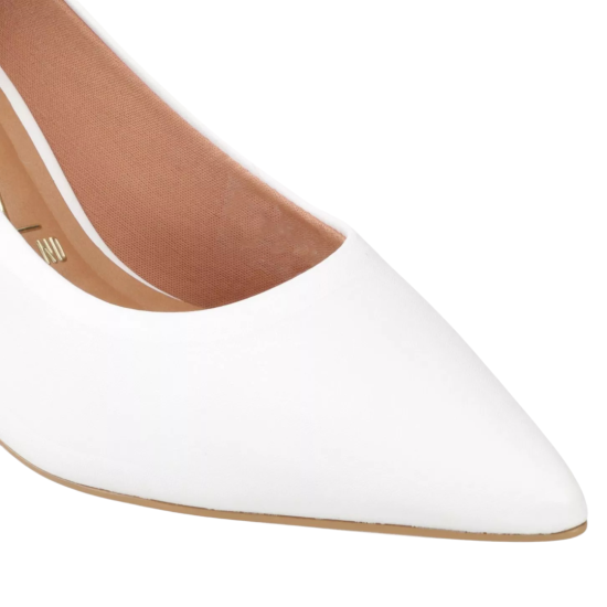 Zapato Mujer Taco Medio Stiletto Blanco Vizzano - Imagen 6