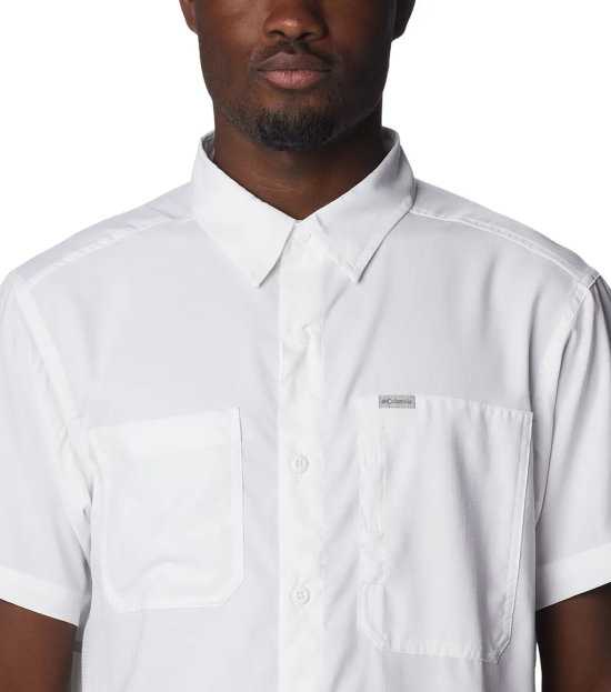 Camisa Hombre Manga Corta Silver Ridge Utility Lite Blanca Columbia - Imagen 4