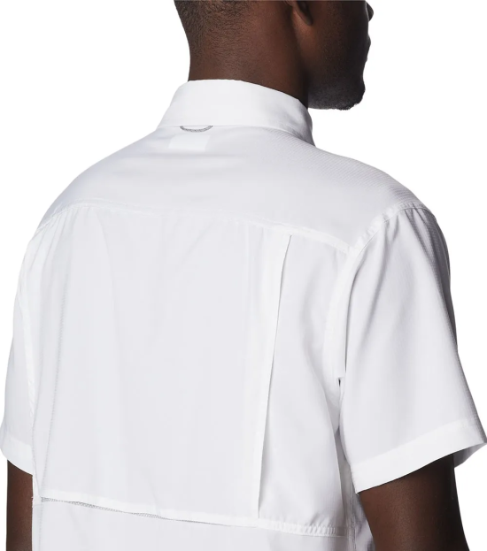 Camisa Hombre Manga Corta Silver Ridge Utility Lite Blanca Columbia - Imagen 5