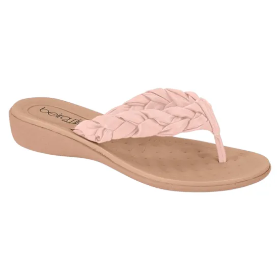 Sandalia Mujer Trenzada Beige 8224.853 Beira Rio